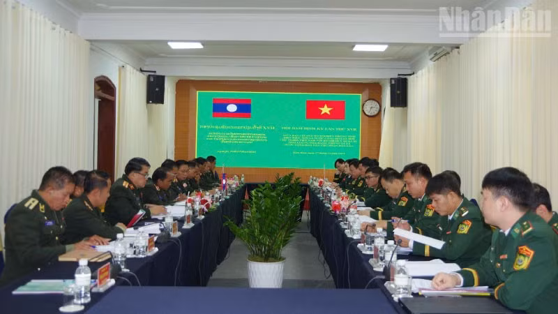 Hội đàm giữa lực lượng bảo vệ biên giới tỉnh Sơn La, Điện Biên (Việt Nam) và tỉnh Phongsaly, Luang Prabang (nước Cộng hòa Dân chủ Nhân dân Lào).