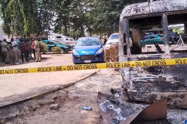 Hiện trường 1 vụ tấn công ở Nigeria. (Ảnh: Xinhua)