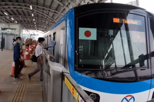 Xây dựng công trình cấp bách đối với Dự án kéo dài tuyến Metro Bến Thành - Suối Tiên đến Trung tâm hành chính thành phố Đồng Nai và Cảng hàng không quốc tế Long Thành. (Ảnh: Quý Hiền)