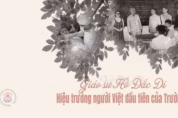 Giáo sư Hồ Đắc Di – Hiệu trưởng người Việt đầu tiên của Trường Y
