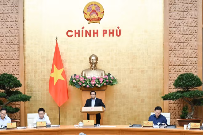 Thủ tướng Phạm Minh Chính chủ trì Phiên họp Chính phủ chuyên đề xây dựng pháp luật tháng 9/2025.
