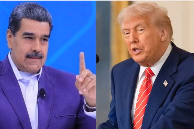 Tổng thống Mỹ Donald Trump và Tổng thống Venezuela Nicolas Maduro. (Nguồn: TTXVN)