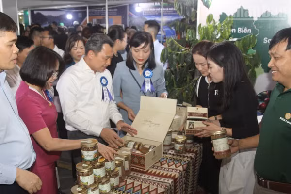Lễ hội cà-phê Sơn La lần thứ 2 diễn ra với chủ đề “Arabica Sơn La-Vươn tầm thế giới”. (Ảnh: QUỐC TUẤN)