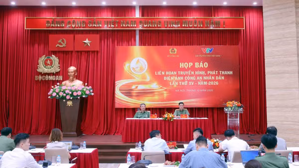 Liên hoan Truyền hình, Phát thanh, Điện ảnh Công an nhân dân lần thứ XV, năm 2026 diễn ra từ ngày 22-27/10 tại Hà Nội. (Ảnh: KIÊN PHẠM)