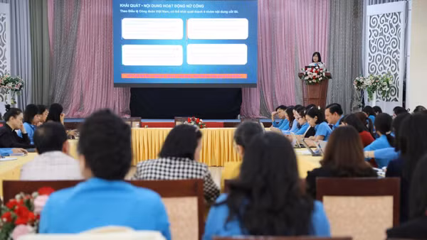 Hội nghị tập huấn công tác nữ công năm 2026 diễn ra trong hai ngày 7 và 8/9 tại Đà Lạt. (Ảnh: PHƯƠNG CHI)