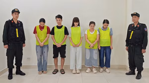 Các đối tượng bị khởi tố. (Ảnh: Công an Hà Nội)