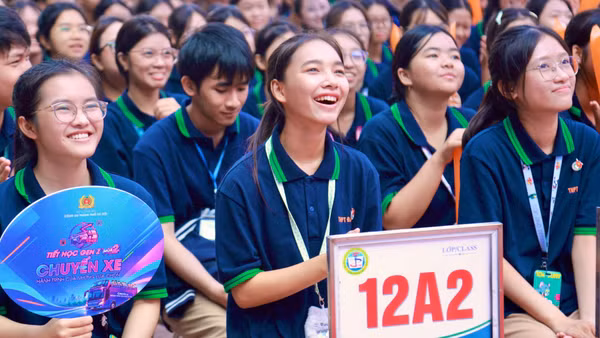 Chương trình kết nối từ cơ sở cai nghiện ma túy đến các trường học. (Ảnh: Công an Hà Nội)