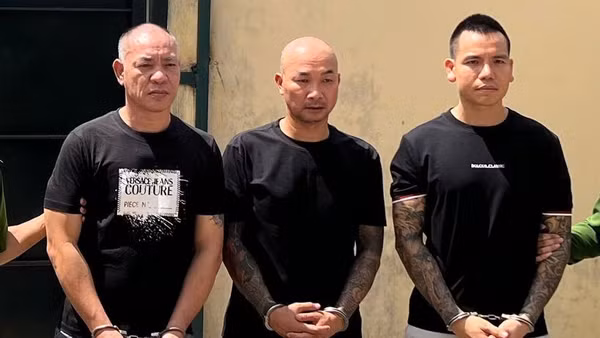 Các đối tượng (từ trái qua phải): Nguyễn Văn Dũng; Phạm Trung Kiên; Phạm Tiến Mạnh. (Ảnh: Bộ Công an)