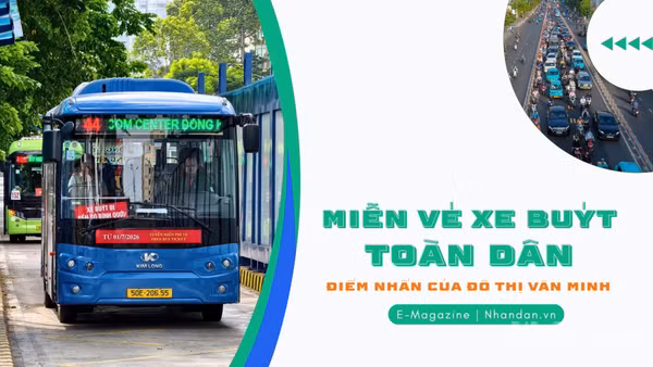 Miễn vé xe buýt toàn dân, điểm nhấn của đô thị văn minh