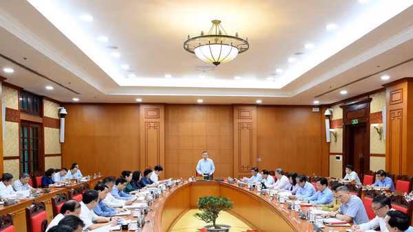 Đồng chí Tổng Bí thư, Chủ tịch nước Tô Lâm phát biểu tại cuộc làm việc với Đảng ủy Chính phủ, Đảng ủy Bộ Văn hóa, Thể thao và Du lịch về phát triển thể dục, thể thao trong giai đoạn mới.