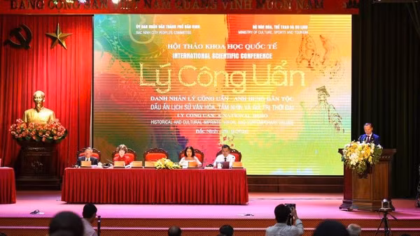 Hội thảo khoa học quốc tế về Hoàng đế Lý Công Uẩn. (Ảnh: VG)