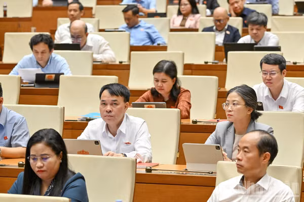 Quốc hội họp phiên sáng 26/10. (Ảnh: THỦY NGUYÊN)