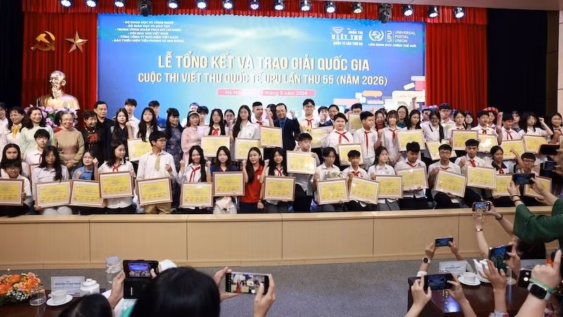 Lễ tổng kết và trao giải cuộc thi Viết thư quốc tế UPU lần thứ 55.