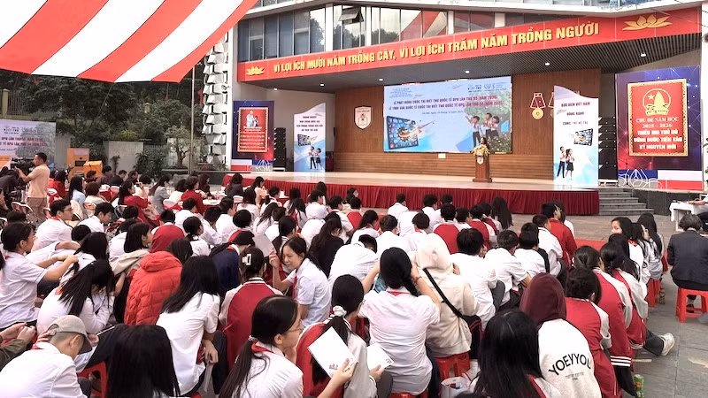 Quang cảnh Lễ phát động Cuộc thi Viết thư quốc tế UPU lần thứ 55.