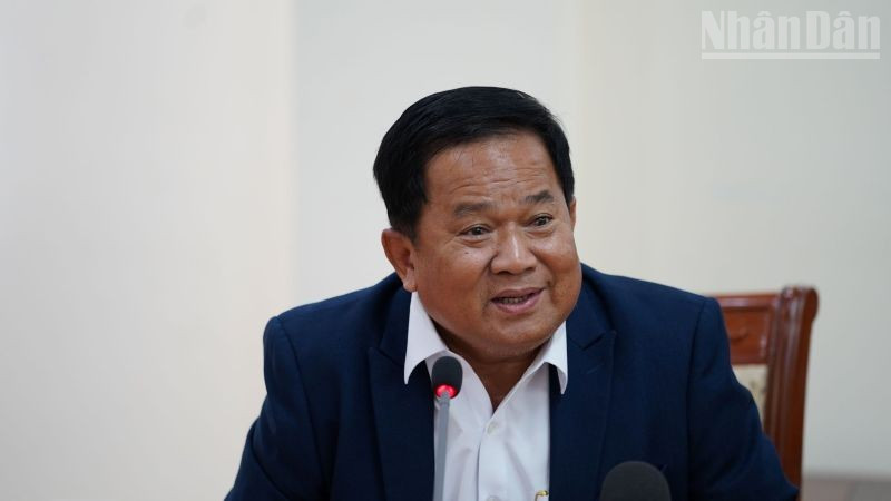 Nhà báo Khieu Kola. (Ảnh: ĐINH TRƯỜNG) ndo_tr_kola.jpg