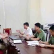 Công an tỉnh Phú Thọ lấy lời khai các đối tượng. Ảnh: Công an tỉnh Phú Thọ