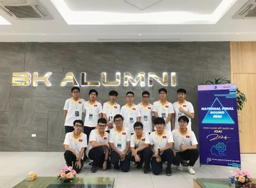 Các thí sinh tham dự Vòng Chung kết quốc gia Kỳ thi Olympic Trí tuệ nhân tạo quốc tế.