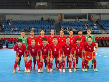 Đội tuyển futsal nữ Việt Nam xuất sắc giành quyền vào chung kết. (Ảnh: VFF)
