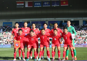 Đội tuyển Việt Nam tại Vòng chung kết Asian Cup 2023 diễn ra tại Qatar. (Ảnh: VFF)