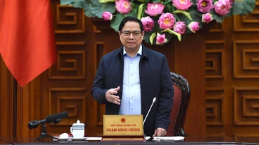 Thủ tướng Phạm Minh Chính phát biểu tại cuộc họp.