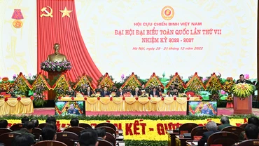 Quang cảnh Đại hội đại biểu toàn quốc Hội Cựu chiến binh Việt Nam lần thứ VII.