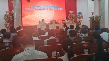 Quang cảnh buổi đối thoại.