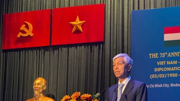 Phó Chủ tịch Ủy ban nhân dân Thành phố Hồ Chí Minh Võ Văn Hoan phát biểu. (Ảnh: CHI MAI)
