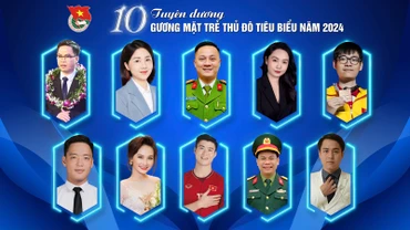 10 Gương mặt trẻ Thủ đô tiêu biểu năm 2024. (Ảnh do Thành đoàn Hà Nội cung cấp)
