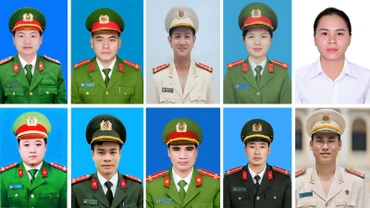 10 trong số 20 Gương mặt trẻ Công an tiêu biểu năm 2024.