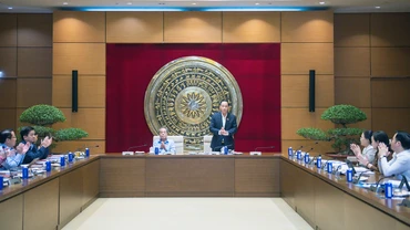 Phó Chủ tịch Quốc hội Trần Quang Phương điều hành phiên họp. (Ảnh: Cổng thông tin điện tử Quốc hội)