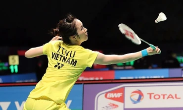 Tay vợt 30 tuổi người Bắc Giang Vũ Thị Trang. (Ảnh: BWF)