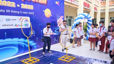 Học sinh thành phố Thủ Đức tham gia Ngày hội STEM. (Ảnh: Ban tổ chức)
