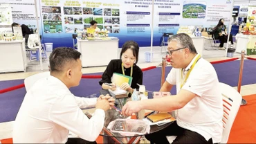 Doanh nghiệp Thành phố Hồ Chí Minh kết nối với nhà mua hàng nước ngoài để tìm kiếm cơ hội hợp tác tại Hội chợ hàng Việt Nam tiêu biểu xuất khẩu năm 2025