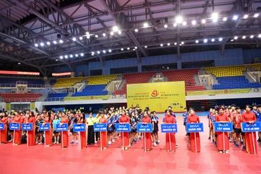 [Ảnh] Khai mạc Giải vô địch bóng bàn quốc gia Báo Nhân Dân lần thứ 41