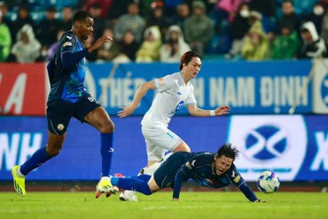 Nam Định giành chiến thắng quan trọng trước Bình Định. (Ảnh: Thép Xanh Nam Định FC)