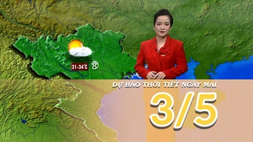 [Video] Dự báo thời tiết đêm nay và ngày mai 3/5/2025: Mưa tiếp diễn ở khu vực phía Nam 