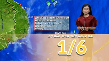 [Video] Dự báo thời tiết đêm nay và ngày mai 1/6/2025: Nắng nóng diện rộng 