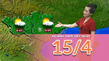 [Video] Dự báo thời tiết ngày 15/4/2025: Khu vực phía Nam tăng mưa