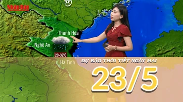 [Video] Dự báo thời tiết đêm nay và ngày mai 23/5/2025: Bắc Bộ mưa lớn 