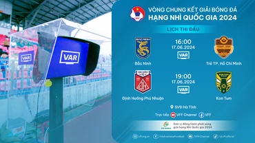 Lịch thi đấu các trận đấu của Vòng chung kết giải hạng Nhì quốc gia 2024. (Ảnh: VFF)