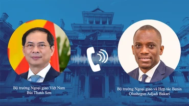 Bộ trưởng Bùi Thanh Sơn điện đàm với Bộ trưởng Ngoại giao và Hợp tác Cộng hòa Benin Olushegun Adjadi Bakari