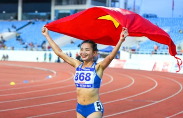 Vận động viên Nguyễn Thị Oanh. (Ảnh: THÀNH ĐẠT)