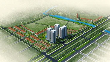 Phối cảnh Khu đô thị nhà ở cao cấp Phương Viên, xã Tam Đồng, xã Đại Thịnh, xã Văn Khê, xã Thạch Đà, huyện Mê Linh.
