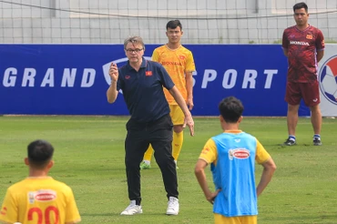 U23 Cup – Doha, Qatar 2023 là giải đấu đầu tiên của tân huấn luyện viên Philippe Troussier cùng với U23 Việt Nam. (Ảnh: VFF)