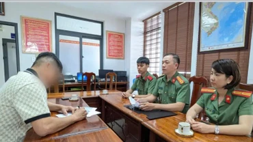 Phòng An ninh Chính trị nội bộ Công an tỉnh Quảng Nam làm việc với ông T.T.N.