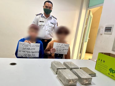 Đối tượng Giàng A Minh và Ly A Minh bị lực lượng chức năng bắt giữ.