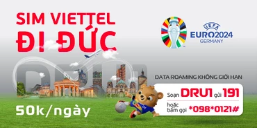 Viettel ưu đãi data roaming không giới hạn tại Đức nhân dịp EURO 2024