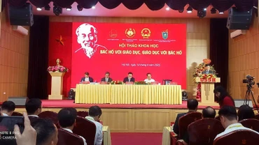 Toàn cảnh Hội thảo khoa học "Bác Hồ với giáo dục, giáo dục với Bác Hồ".