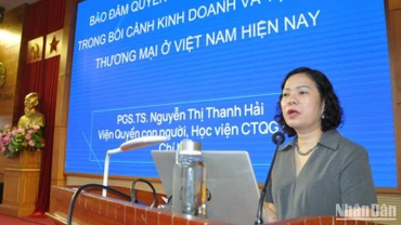 Phó Giáo sư, Tiến sĩ Nguyễn Thị Thanh Hải cung cấp thông tin tại Hội nghị. (Ảnh: Ban tổ chức cung cấp)