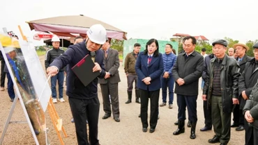 Lãnh đạo tỉnh Thái Nguyên kiểm tra tiến độ xây dựng tuyến đường liên kết, kết nối các tỉnh Thái Nguyên, Bắc Giang và Vĩnh Phúc.